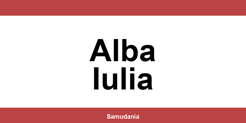 Consultă datele de contact ale depozitului Sameday din Alba Iulia