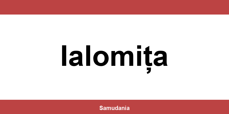 Consultă datele de contact ale depozitului Sameday din Ialomița